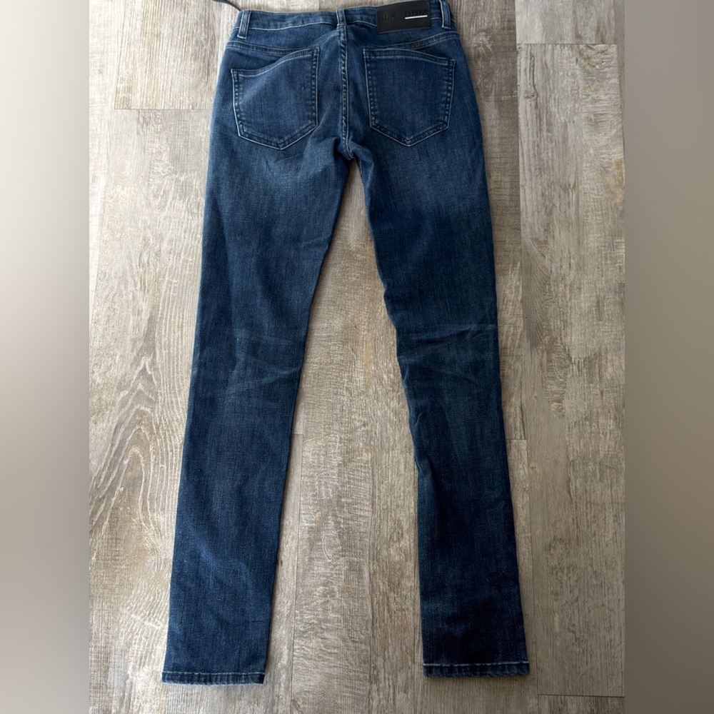 BLK DNM Skinny‎ Jeans 26/30 Combs Blue Designer Denim New - Picture 4 of 8